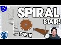 Learn SketchUp in 30 Days DAY 11 - Spiral Stair!