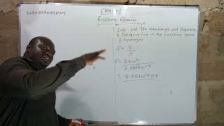 Rydberg Equation Practical Problem chemistry Part 1