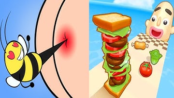Help Me Tricky Story VS Sandwich Runner - Satisfying ASMR Gameplay ALL Levels