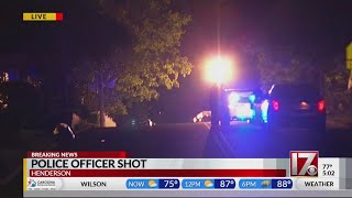 Henderson police officer shot in drive-by while investigating shooting