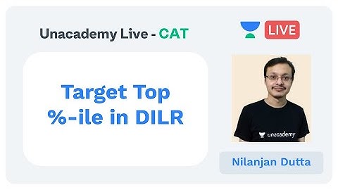Target Top %-ile in DILR by Nilanjan Dutta