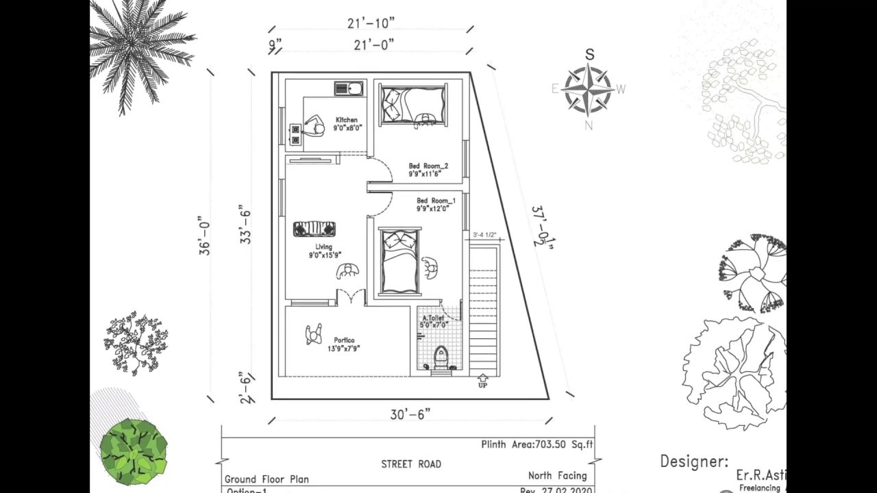 Budget Home  Floor Plans  for North  Facing  under 500 800  Sq  