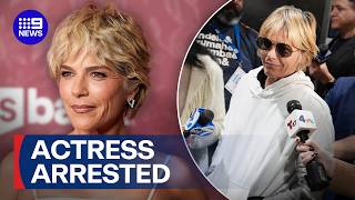 Details Actress Selma Blair arrested over alleged mid-air assault | 9 News Australia Update