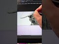 Day 203 | Original Manga Drawing with a Chilling Aura | Black &amp; White Comic Art