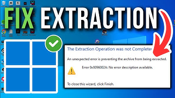 How To Fix The Extraction Operation Was Not Completed - Full Tutorial