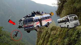 Dangerous Idiots Fastest Biggest Heavy Dump Truck & Bus Machines Climbing Skills Fails Driving