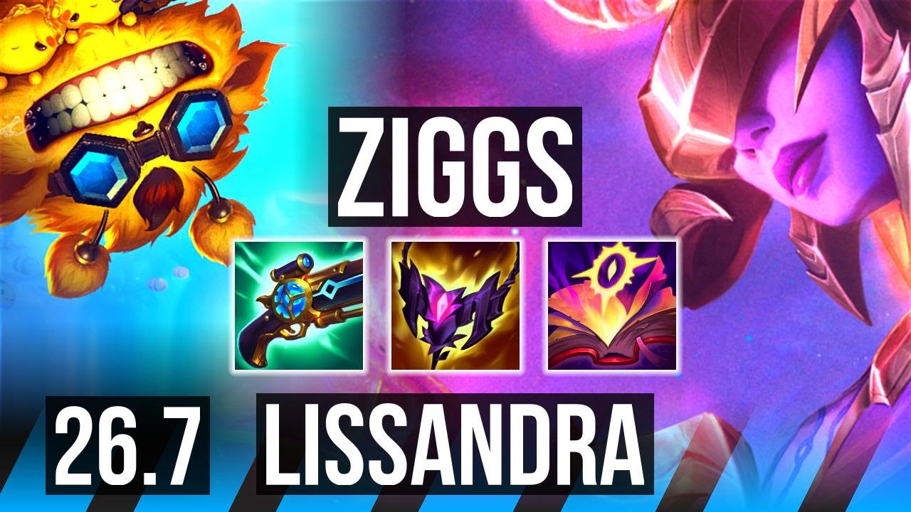 Watch Ziggs outplay Lissandra in Korean Master! 
Highlights: Good KDA: 8/1/11. 
Learn what runes to use, what items to build, understand how to lane, teamfight, and outplay your opponents as #Ziggs. 
/// #LeagueOfLegends high elo replay 
 
Thank you for watching! 
Did you learn something new? Share it in the comments! 
If you liked this video, please leave a thumbs up, if you disliked it, be sure to give me feedback in the comments. I appreciate your support! 
 
~~~| DOMISUMREPLAY |~~~ 
High elo replays for every role and champion. Improve your gameplay. Many uploads per day. 
 
~~~| WATCH MORE |~~~ 
Ziggs channel: https://www.youtube.com/channel/UCR5mE8HKK8JMfyMW-nwVJBA?sub_confirmation=1 
 
More replays of: 
- Ziggs vs Lissandra: https://www.youtube.com/playlist?list=PLhknLz4abE8_EO-6ZFvkd_ax6sd6g6GRV 
- Ziggs MID: https://www.youtube.com/playlist?list=PLhknLz4abE8_oHpb-aoVkvdtoMJpqQ3cT 
 
~~~| MATCH INFO |~~~ 
GAME TYPE: Ranked Solo/Duo 5v5 
REGION: KR 
AVERAGE RANK: Master 
SEASON: Season 2026 
PATCH: 26.7 
 
~~~| SPECTATED PLAYER |~~~ 
CHAMPION: Ziggs 
RANK: Master 
RIOT ID: Little Bomb # HK1 
OP.GG: https://op.gg/summoners/kr/Little+Bomb-HK1 
RUNES: SORCERY - Arcane Comet, Manaflow Band, Absolute Focus, Scorch; DOMINATION - Taste Of Blood, Relentless Hunter (Attack Speed + Adaptive Force + Health) 
 
~~~| OPPONENT |~~~ 
CHAMPION: Lissandra 
SKIN: Dark Cosmic Lissandra (Obsidian) 
RANK: Master 
RUNES: DOMINATION - Electrocute, Cheap Shot, Sixth Sense, Ultimate Hunter; SORCERY - Transcendence, Manaflow Band (Attack Speed + Adaptive Force + Health Scaling) 
 
I am not one of the summoners playing in the matches uploaded to this channel, so I am unfortunately unable to answer questions about decisions made by the summoners in the game. 
 
played at 2026-04-07 10|21|32 (CEST); rec on sd-apricot at 2026-04-14 09|30|01 (CEST); mtdt at 2026-04-14 10|07|39 (CEST); KR-8164563247-MID-BLUE