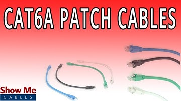 Cat6a Patch Cables - High Speed Ethernet, Perfect for Interconnect and Patch Panels