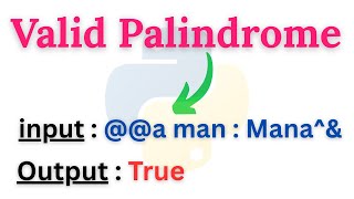 How to Check if a String is a Palindrome (Ignoring Non-Alphanumeric Characters) | Python Tutorials