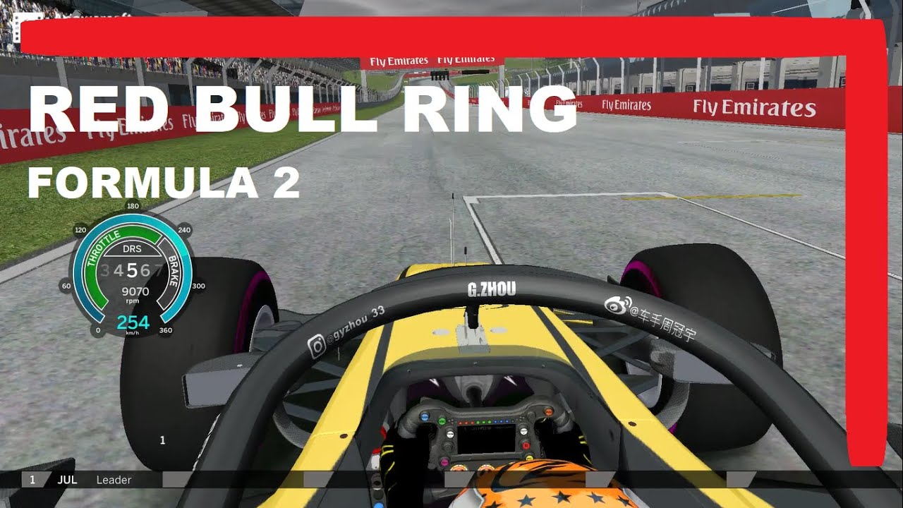 rFactor F2 2019 - Guanyu Zhou Red Bull Ring Hotlap (1,17,,357)