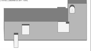 Revit 2017 Solar Study in Singapore 23-Dec-2017 Top View