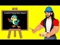 Bahu Painting a bird kids stories // cartoon learn painting