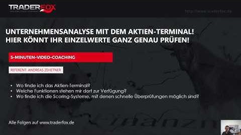 Unternehmensanalyse mit dem Aktien-Terminal