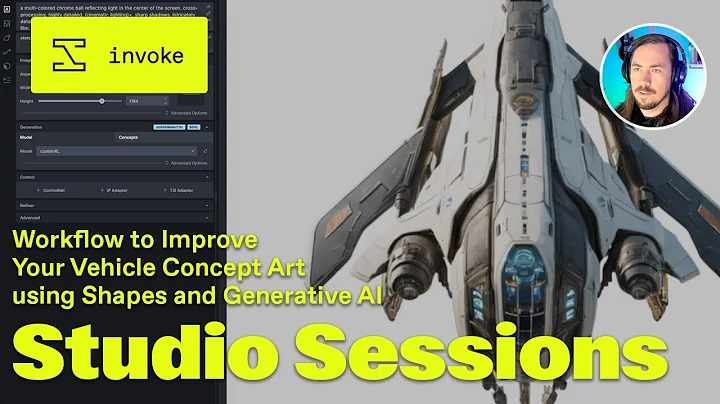Workflow to Improve Your Vehicle Concept Art using Shapes and Generative AI | Studio Sessions