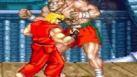 Satisfying SF2 Crazy Ken Guile Combos Dragon Punch & Standing Flash kick