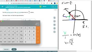 Finding coordinates on the unit circle for special angles