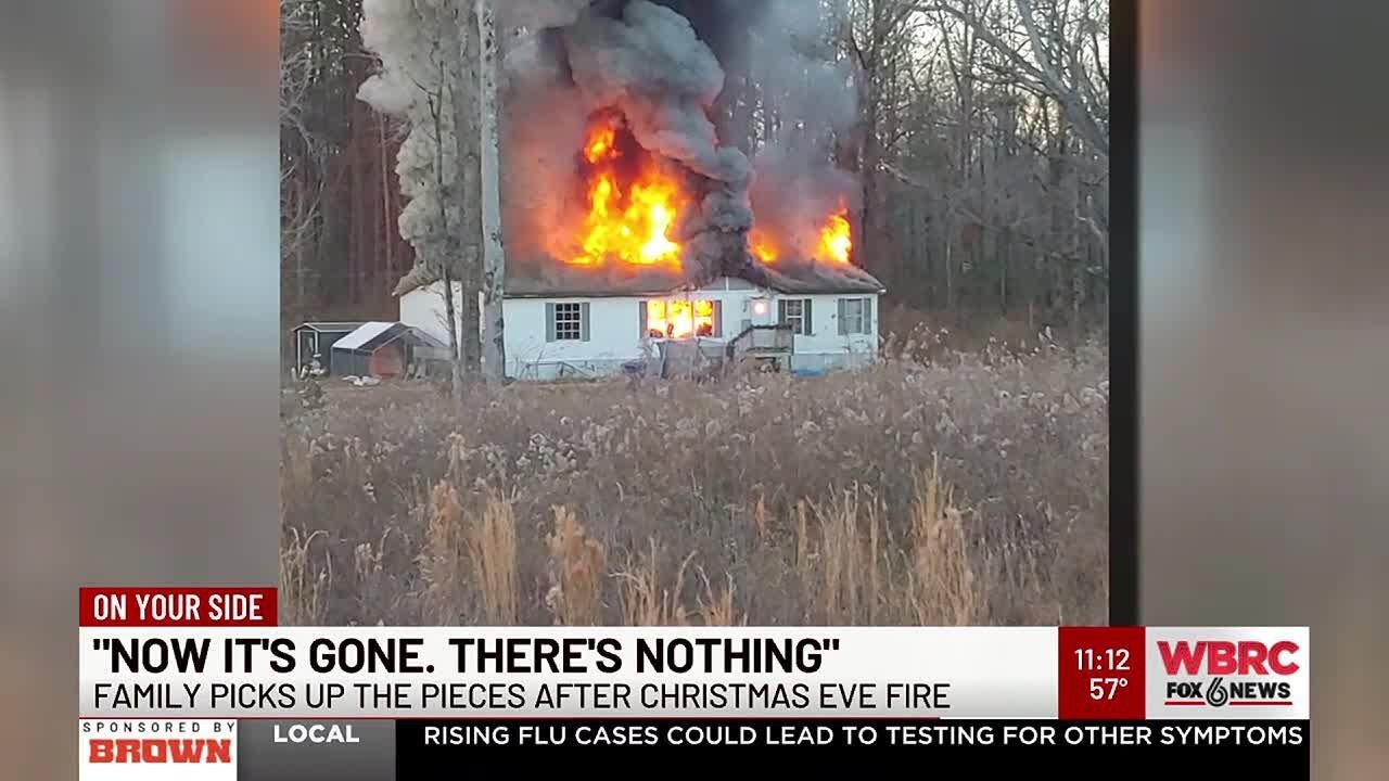 Family picks up the pieces after Christmas Eve fire - YouTube
