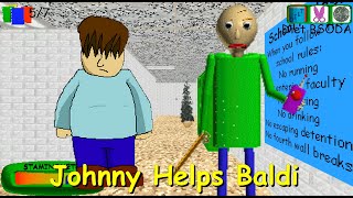 Johnny Helps Baldi - Baldis Basics Mod