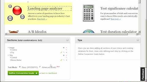 Visual Designer for A/B and Multivariate Tests