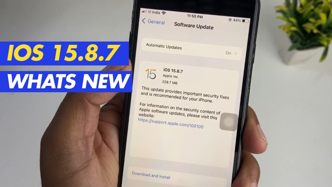 iPhone7プラス (iOS 15.8.7) iOS 15.8.7 is out for iPhone 7 & 7 Plus Whats New - YouTube