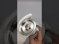 Silver Round Privacy Sliding Pocket Door Lock with Color Coded Indicator Function