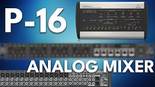 How to Connect Behringer P-16s to an Analog Mixer