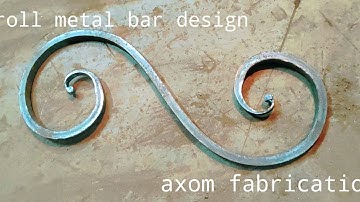 Without heating/ how to make perfect scroll Metal Bar Design /Mind blowing trick..