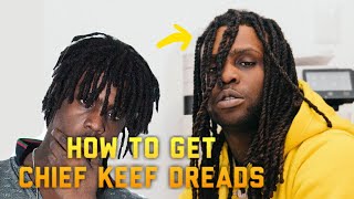 HOW TO GET CHEIF KEEF DREADS #locs #cheifkeef #dreads #dreadlocs