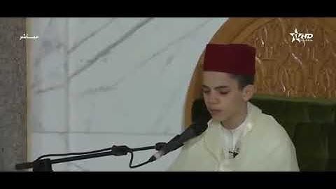 القارئ الزبير الغوزي يبهر المصلين بتلاوة رائعة من رمضان 1438/2017 ليلة 27 بحضور الملك محمد السادس