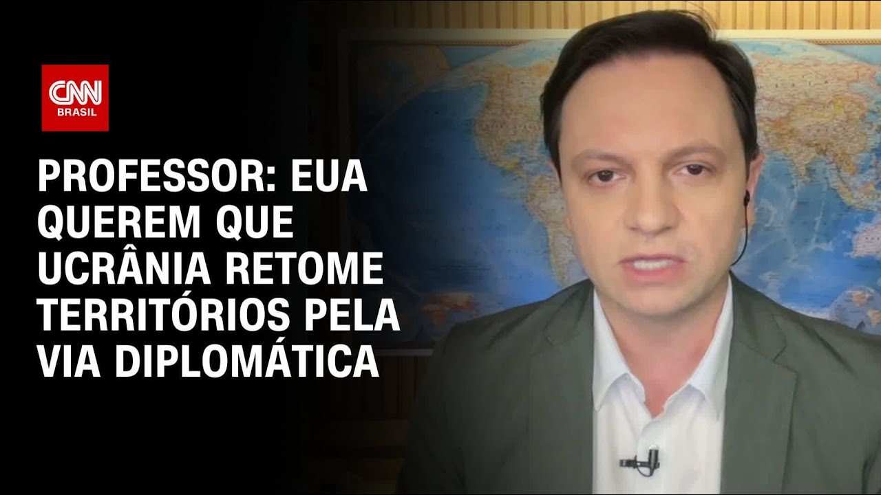 Professor: EUA querem que Ucrânia retome territórios pela via diplomática | AGORA CNN