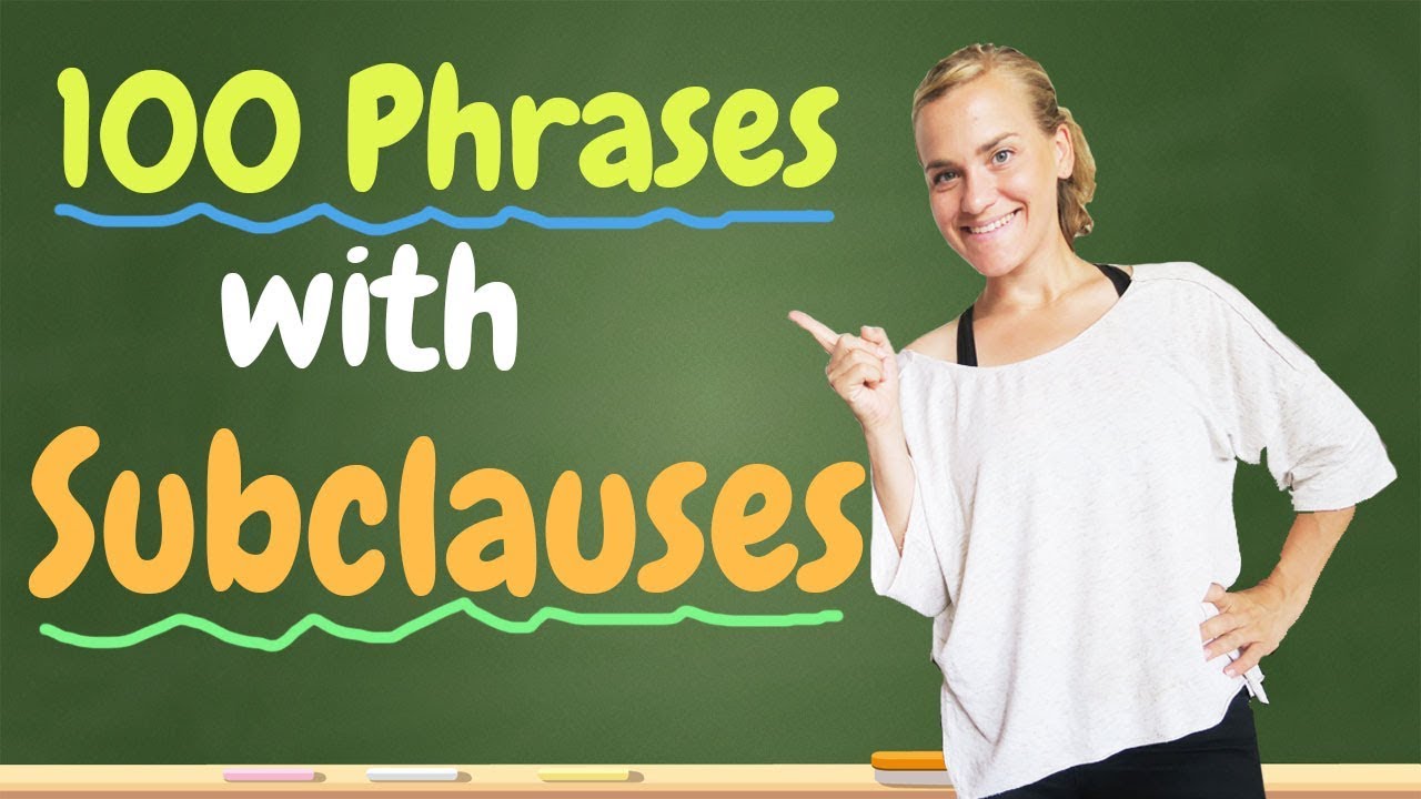 German Lesson (316) - 100 Phrases with Subclauses ...