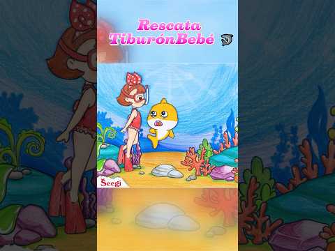Rescata Tiburón Bebé 🦈 #seegi #asmr #funshorts #animation #transformacion