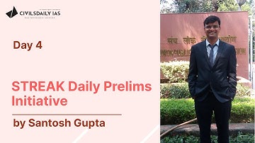 Streak Daily initiative- Prelims Questions by Santosh Gupta.
