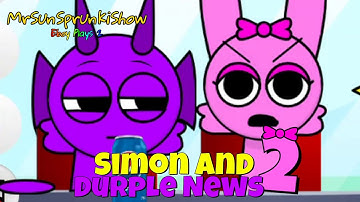 Talking Tom & Ben News but with Simon & Durple [Sprunki: Talking Simon & Durple News 2]