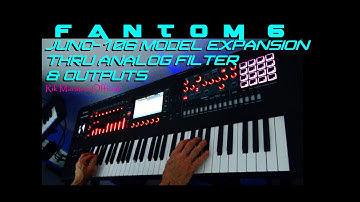 Roland Fantom 6 Juno-106 thru Analog Filter & Outputs Synthesizer Rik Marston
