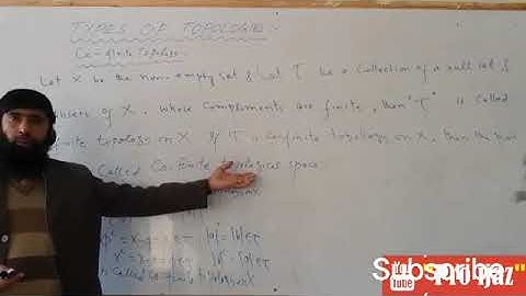 Third type of Topology | Cofinite topology | topological space  | Topology | co-finite topology