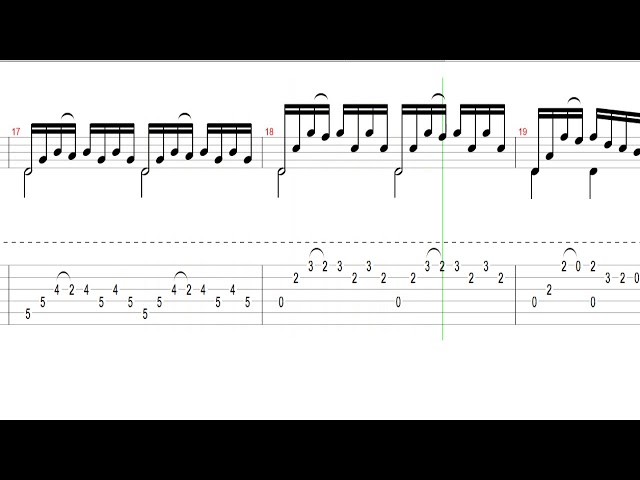 クラシックギターTAB譜で弾く バッハ 無伴奏チェロ組曲 1番