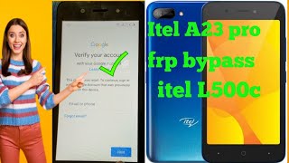 Itel A23 Pro L5006C Frp bypass android 10