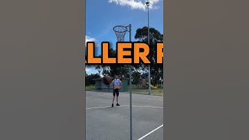 Basketball hoop with No Backboard⁉️ #basketball #australia #shorts #dunk