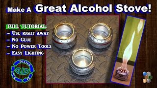 Make Soda Can Alcohol Stoves - No Glue & Instant Use & Easy Light
