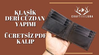 Klasik Deri Cüzdan Yapımı El Yapımı Deri Ürünler Ücretsiz Pdf Kalıp