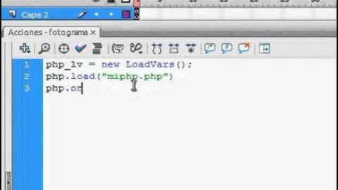 Cargar Variables desde PHP hacia Flash AS2