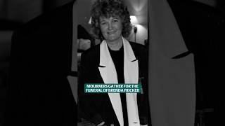 Mourners gather for the funeral of Brenda Fricker
