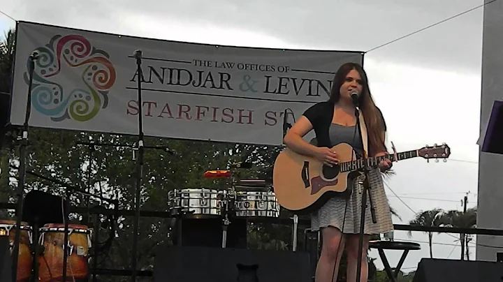 Clip of Erica Morgan singing at Dania Beach Seafoo...