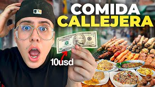 ¿CUÁNTA COMIDA CALLEJERA PUEDO COMER CON 10$?💵🍔