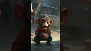 EMOTIONAL HERO MONKEY 🐒 #marsmangal #emotional #sad #monkey #emotionalmonkey #emotionalstory #short
