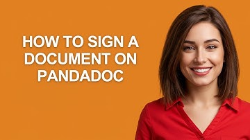 How to Sign a Document on Pandadoc - AshleyHowTo