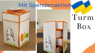 Turm Box mit 4 Schubladen und gratis pdf Anleitung