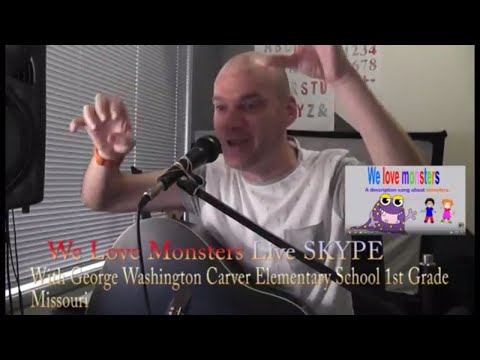 ⁣We Love Monsters Live SKYPE with George Washington Carver Elementary School Missouri 1st Grade