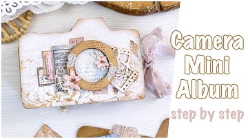 Camera Mini Album step by step
